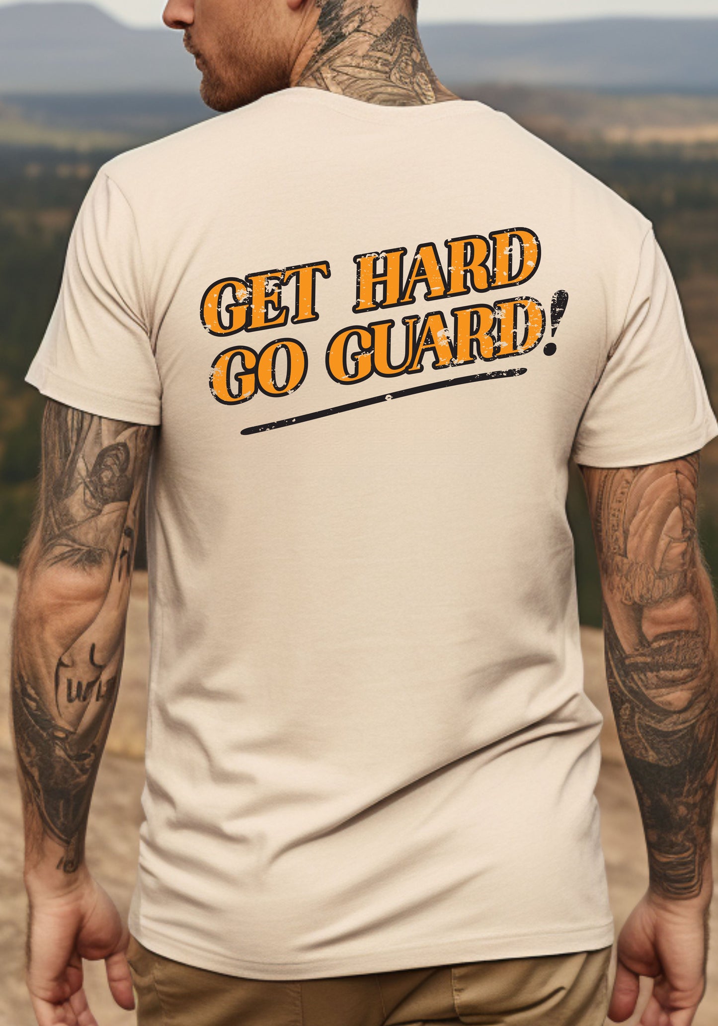 Get Hard Go Guard Sand Tee