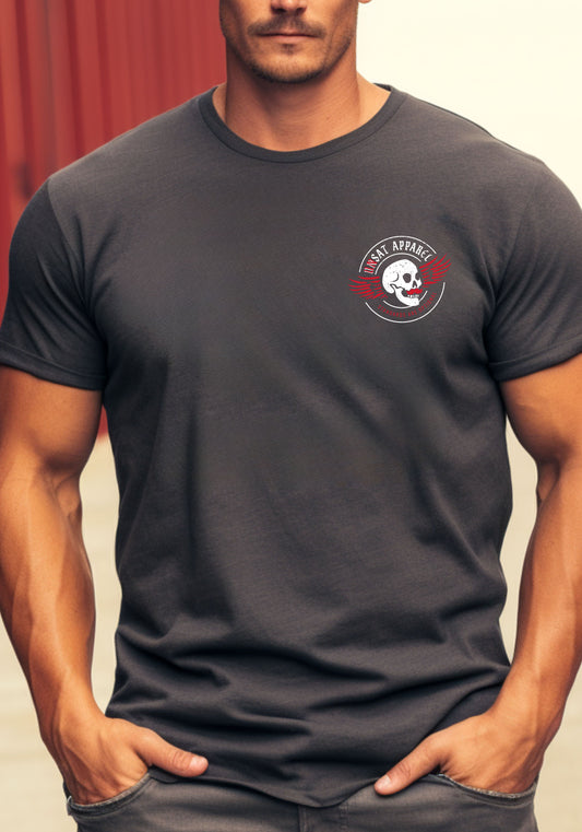 Unsat Logo Black Tee