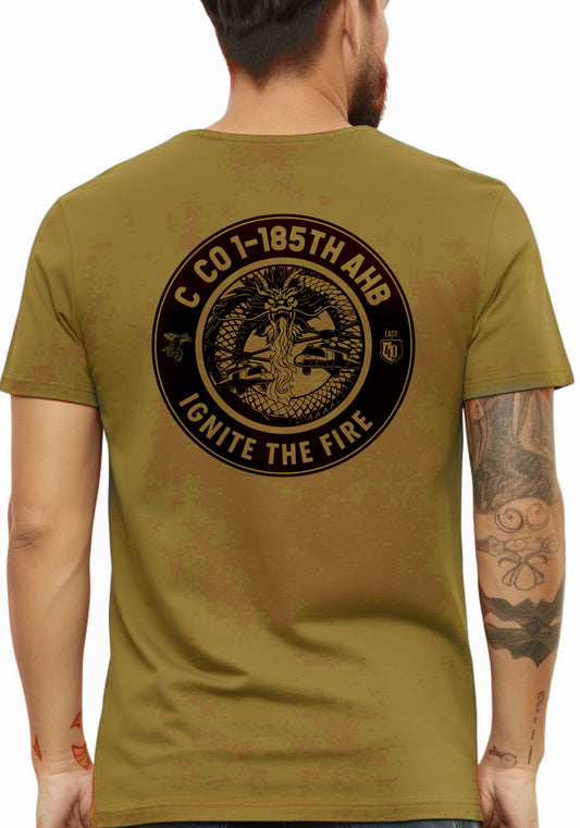 Dragons Single Color Coyote Brown Tee