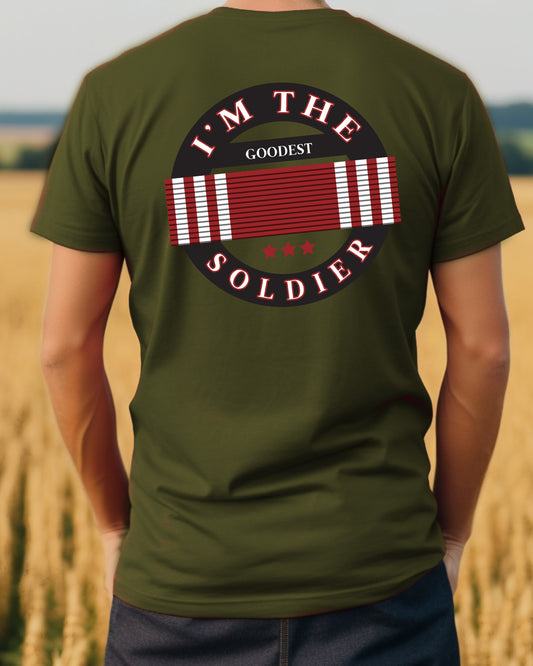 I'm The Goodest Soldier Olive Tee