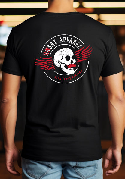 Unsat Logo Black Tee