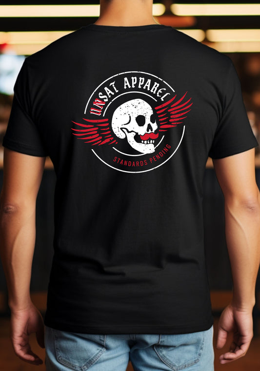 Unsat Logo Black Tee