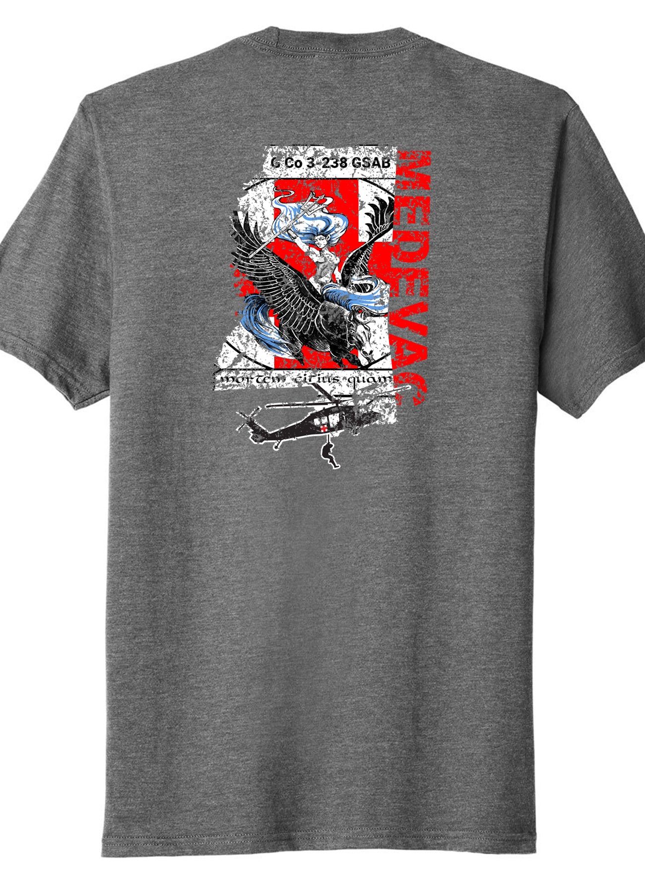 Medevac MS Heather Gray Tee